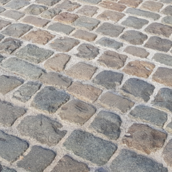 Reclaimed Lyon granite setts