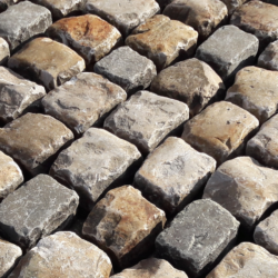 Sandstone reclaimed cobbles