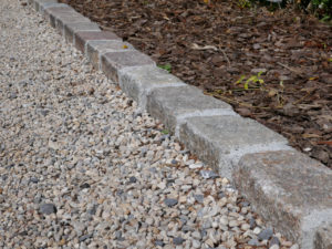 Kerbs in Paris reclaimed setts
