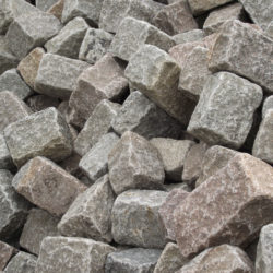 Paris reclaimed granite cobblestones 14x20x14 cm