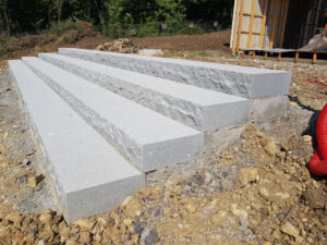 Alto Douro granite block steps