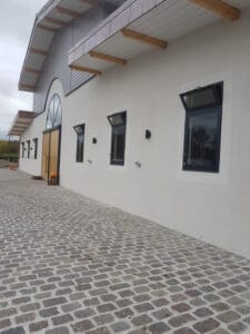 Paved path in a riding school