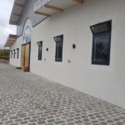Paved path in a riding school