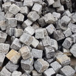 Square granite cobblestones