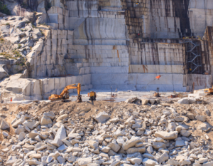 Carrière de Granit en Italie