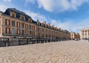 Pavés en grès de Versailles au palais de versailles