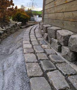 Pavés en granit de paris au haras